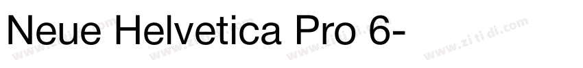 Neue Helvetica Pro 6字体转换